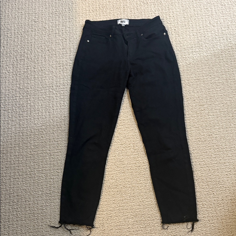 PAIGE Women's Black Skinny Jeans